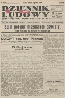 Dziennik Ludowy : organ Polskiej Partji Socjalistycznej. 1924, nr 279