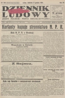 Dziennik Ludowy : organ Polskiej Partji Socjalistycznej. 1924, nr 285