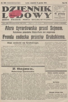 Dziennik Ludowy : organ Polskiej Partji Socjalistycznej. 1924, nr 288