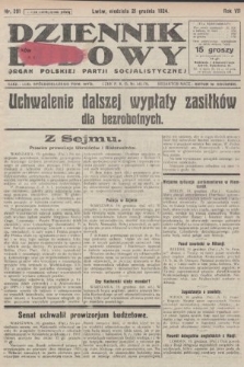 Dziennik Ludowy : organ Polskiej Partji Socjalistycznej. 1924, nr 291
