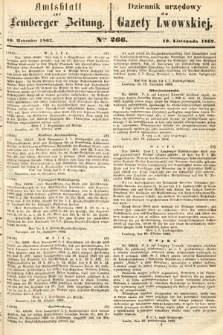 Amtsblatt zur Lemberger Zeitung = Dziennik Urzędowy do Gazety Lwowskiej. 1862, nr 266