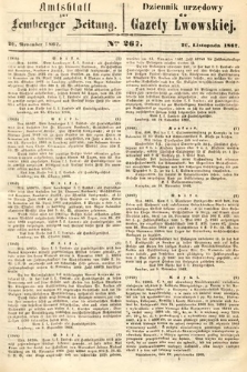 Amtsblatt zur Lemberger Zeitung = Dziennik Urzędowy do Gazety Lwowskiej. 1862, nr 267