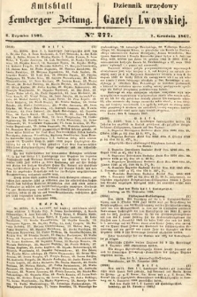 Amtsblatt zur Lemberger Zeitung = Dziennik Urzędowy do Gazety Lwowskiej. 1862, nr 277