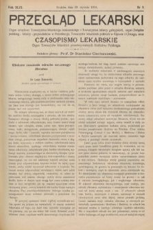 Przegląd Lekarski oraz Czasopismo Lekarskie. 1910, nr 5