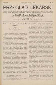 Przegląd Lekarski oraz Czasopismo Lekarskie. 1910, nr 9