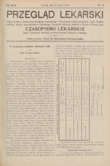 Przegląd Lekarski oraz Czasopismo Lekarskie. 1910, nr 11