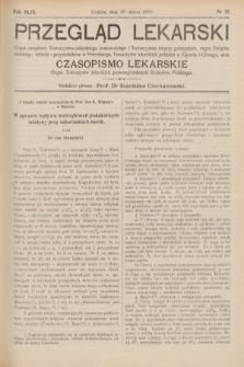 Przegląd Lekarski oraz Czasopismo Lekarskie. 1910, nr 12