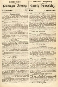 Amtsblatt zur Lemberger Zeitung = Dziennik Urzędowy do Gazety Lwowskiej. 1862, nr 280