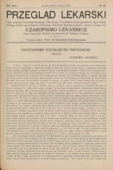 Przegląd Lekarski oraz Czasopismo Lekarskie. 1910, nr 23