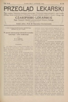 Przegląd Lekarski oraz Czasopismo Lekarskie. 1910, nr 40
