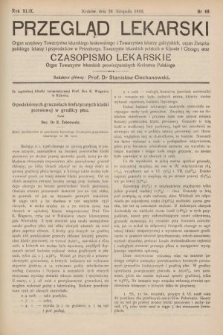 Przegląd Lekarski oraz Czasopismo Lekarskie. 1910, nr 48