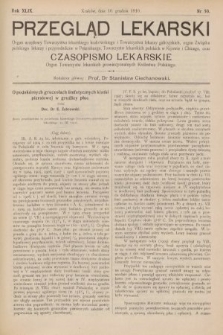 Przegląd Lekarski oraz Czasopismo Lekarskie. 1910, nr 50