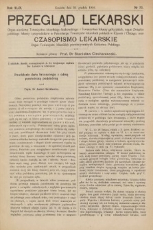 Przegląd Lekarski oraz Czasopismo Lekarskie. 1910, nr 53