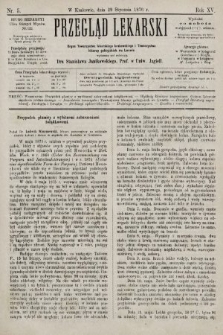 Przegląd Lekarski : organ Towarzystwa Lekarskiego Krakowskiego i Towarzystwa Lekarzy Galicyjskich we Lwowie. 1876, nr 5