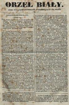 Orzeł Biały : pismo wyłącznie poświęcone wyjarzmiającéj się Polsce. R. 1, 1840, nr 5