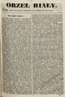 Orzeł Biały : pismo wyłącznie poświęcone wyjarzmiającéj się Polsce. R. 2, 1841, nr 34