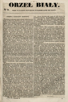 Orzeł Biały : pismo wyłącznie poświęcone wyjarzmiającéj się Polsce. R. 3, 1842, nr 9