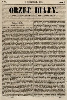 Orzeł Biały : pismo wyłącznie poświęcone wyjarzmiającéj się Polsce. R. 3, 1842, nr 23