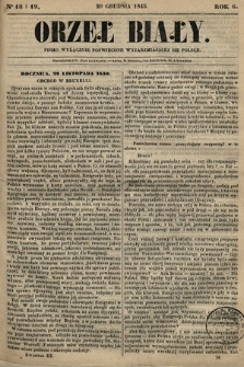 Orzeł Biały : pismo wyłącznie poświęcone wyjarzmiającéj się Polsce. R. 6, 1845, nr 18 i 19