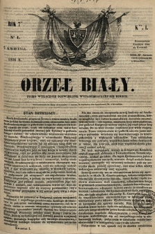 Orzeł Biały : pismo wyłącznie poświęcone wyjarzmiającéj się Polsce. R. 7, 1846, nr 1