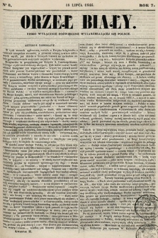 Orzeł Biały : pismo wyłącznie poświęcone wyjarzmiającéj się Polsce. R. 7, 1846, nr 8