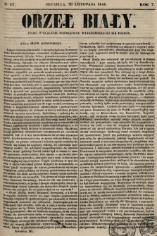 Orzeł Biały : pismo wyłącznie poświęcone wyjarzmiającéj się Polsce. R. 7, 1846, nr 17