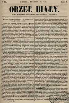 Orzeł Biały : pismo wyłącznie poświęcone wyjarzmiającéj się Polsce. R. 7, 1846, nr 18