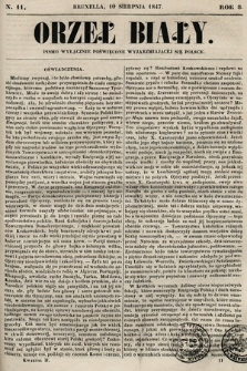 Orzeł Biały : pismo wyłącznie poświęcone wyjarzmiającéj się Polsce. R. 8, 1847, nr 11