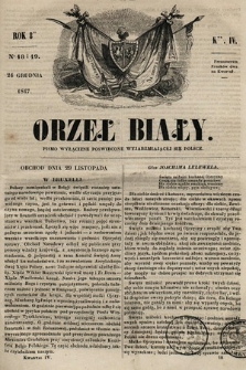Orzeł Biały : pismo wyłącznie poświęcone wyjarzmiającéj się Polsce. R. 8, 1847, nr 18 i 19