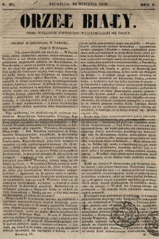 Orzeł Biały : pismo wyłącznie poświęcone wyjarzmiającéj się Polsce. R. 8, 1848, nr 20