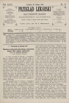 Przegląd Lekarski : Organ Towarzystw Lekarskich Krakowskiego i Galicyjskiego. 1888, nr 8