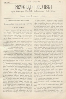 Przegląd Lekarski : organ Towarzystw lekarskich Krakowskiego i Galicyjskiego. 1905, nr 5