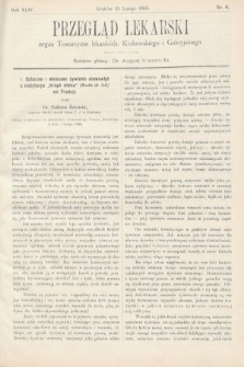 Przegląd Lekarski : organ Towarzystw lekarskich Krakowskiego i Galicyjskiego. 1905, nr 8