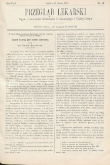 Przegląd Lekarski : organ Towarzystw lekarskich Krakowskiego i Galicyjskiego. 1905, nr 12