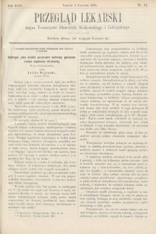 Przegląd Lekarski : organ Towarzystw lekarskich Krakowskiego i Galicyjskiego. 1905, nr 13