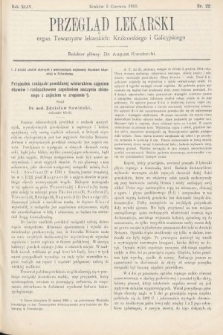 Przegląd Lekarski : organ Towarzystw lekarskich Krakowskiego i Galicyjskiego. 1905, nr 22