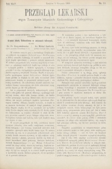 Przegląd Lekarski : organ Towarzystw lekarskich Krakowskiego i Galicyjskiego. 1905, nr 31