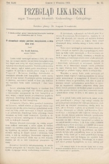Przegląd Lekarski : organ Towarzystw lekarskich Krakowskiego i Galicyjskiego. 1905, nr 35