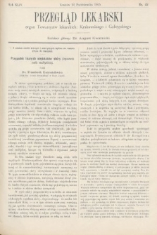 Przegląd Lekarski : organ Towarzystw lekarskich Krakowskiego i Galicyjskiego. 1905, nr 42