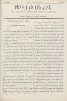Przegląd Lekarski : organ Towarzystw lekarskich Krakowskiego i Galicyjskiego. 1905, nr 47