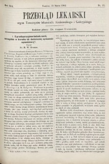 Przegląd Lekarski : organ Towarzystw lekarskich Krakowskiego i Lwowskiego. 1902, nr 11