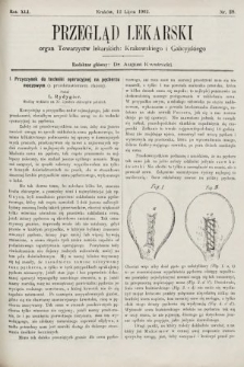 Przegląd Lekarski : organ Towarzystw lekarskich Krakowskiego i Lwowskiego. 1902, nr 28