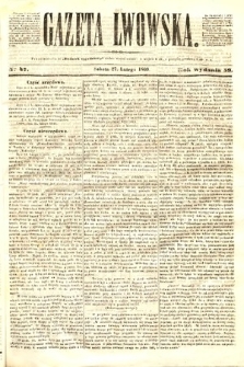 Gazeta Lwowska. 1869, nr 47