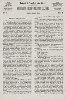 Dwutygodnik Higieny Publicznej Krajowej : dodatek do „Przeglądu lekarskiego”. 1872, nr 5