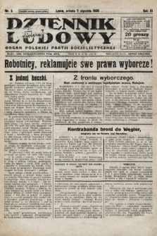 Dziennik Ludowy : organ Polskiej Partji Socjalistycznej. 1928, nr 5