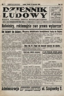 Dziennik Ludowy : organ Polskiej Partji Socjalistycznej. 1928, nr 7