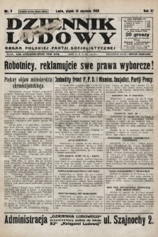 Dziennik Ludowy : organ Polskiej Partji Socjalistycznej. 1928, nr 9