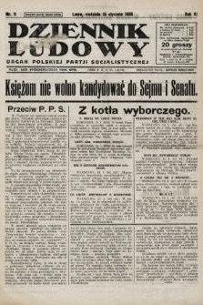 Dziennik Ludowy : organ Polskiej Partji Socjalistycznej. 1928, nr 11