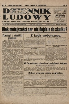 Dziennik Ludowy : organ Polskiej Partji Socjalistycznej. 1928, nr 14