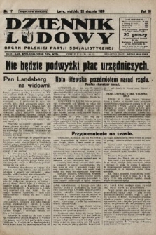 Dziennik Ludowy : organ Polskiej Partji Socjalistycznej. 1928, nr 17
